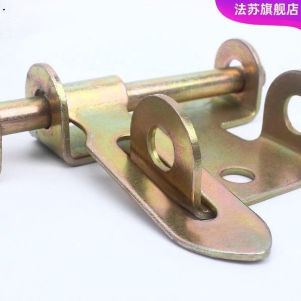 铁大门焊锁扣铁门插销门栓焊接大号门划锁配件扣加长农村
