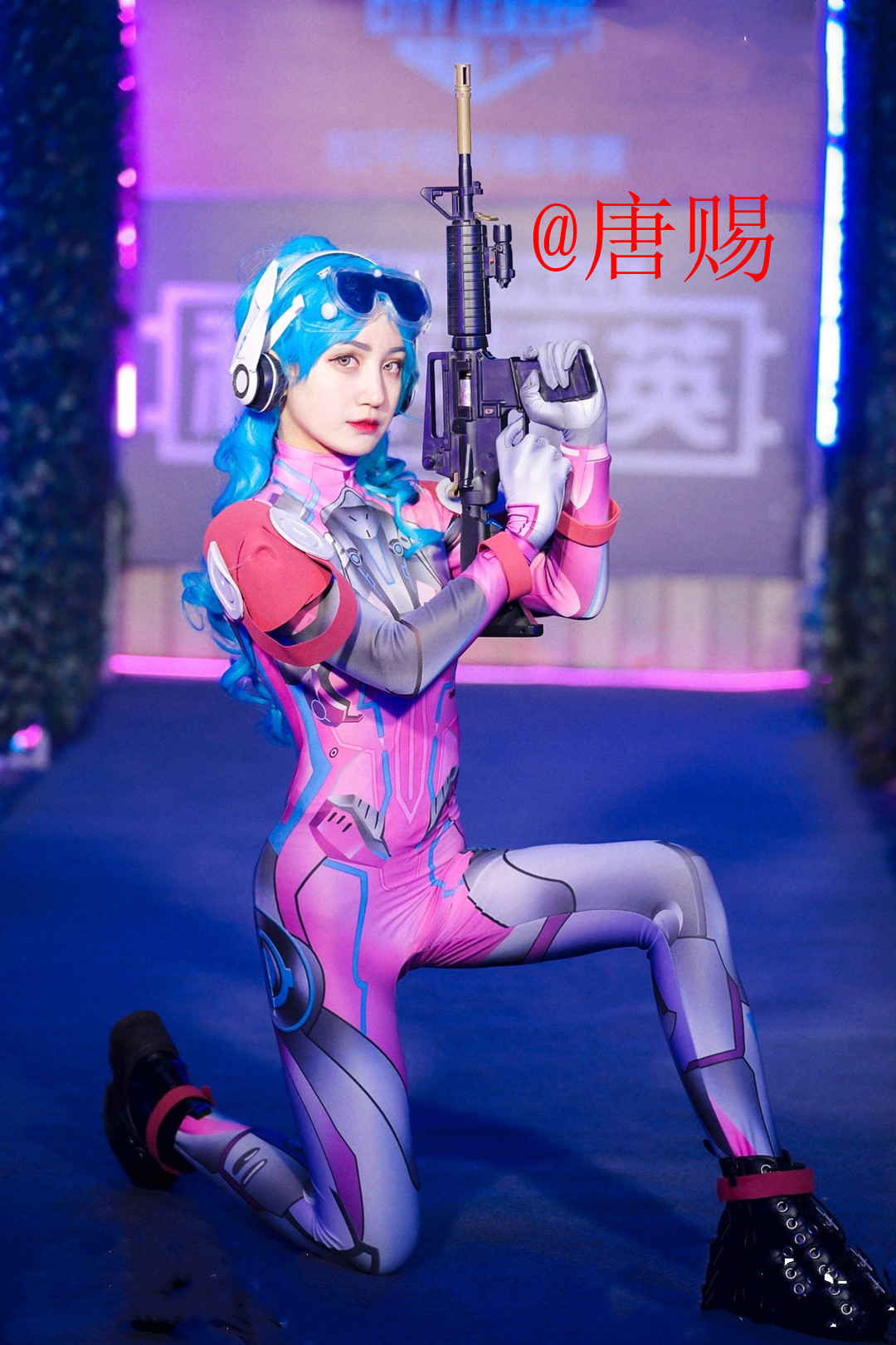 女款成人儿童和平精英梦幻火箭少女101Cosplay连体紧身衣吃鸡游戏