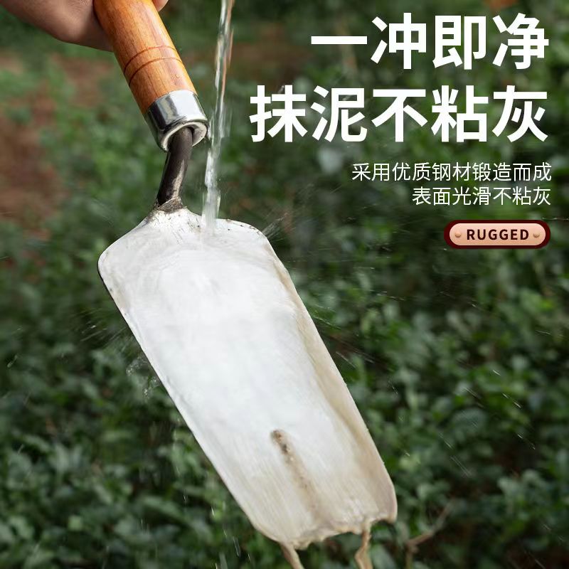 新款不锈钢一体抹灰刀一体式瓦工工具十八怪七星锻打砖刀全钢进口