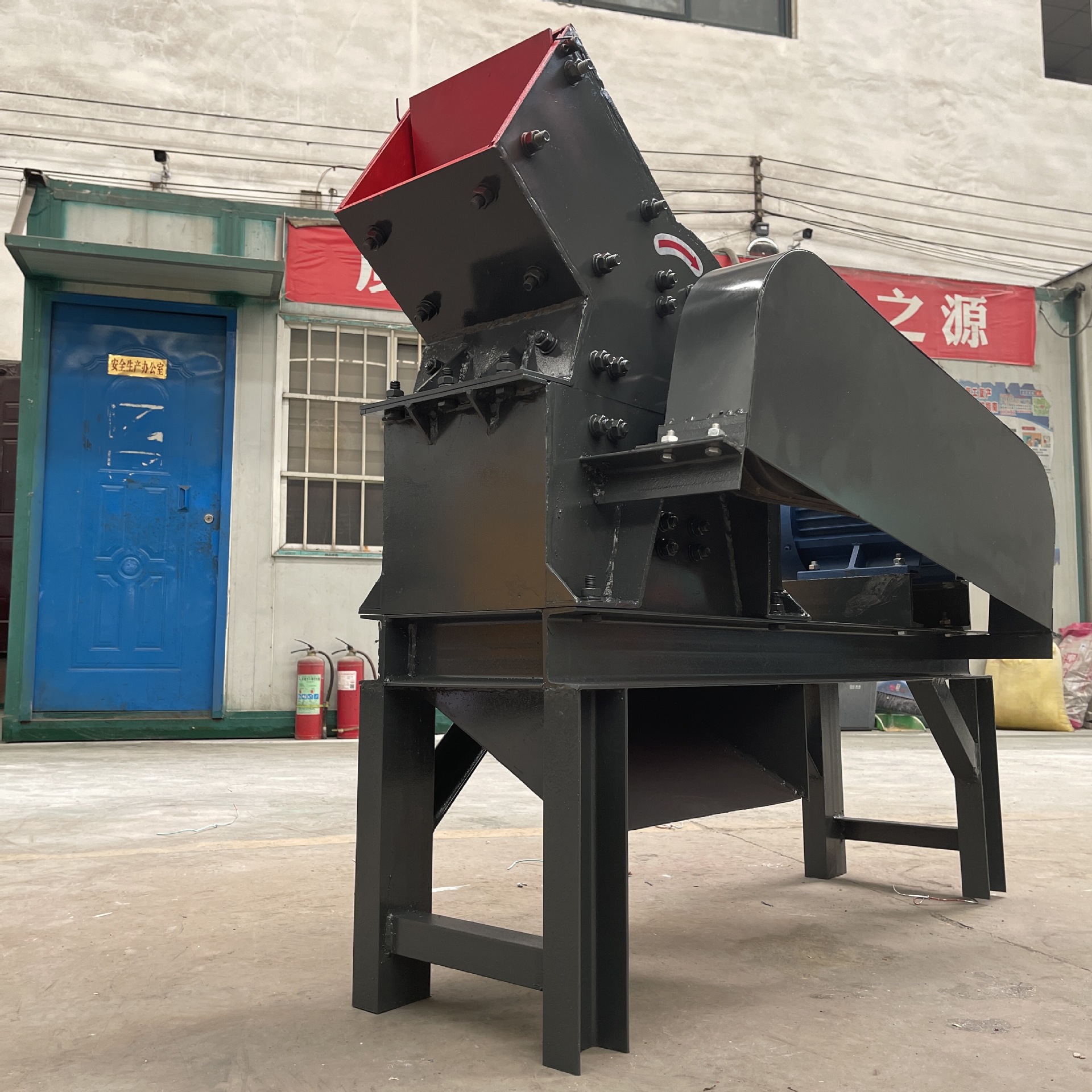 定制锤式破碎机石子破碎制砂机石料陶瓷玻璃建筑垃圾锤破粉碎机