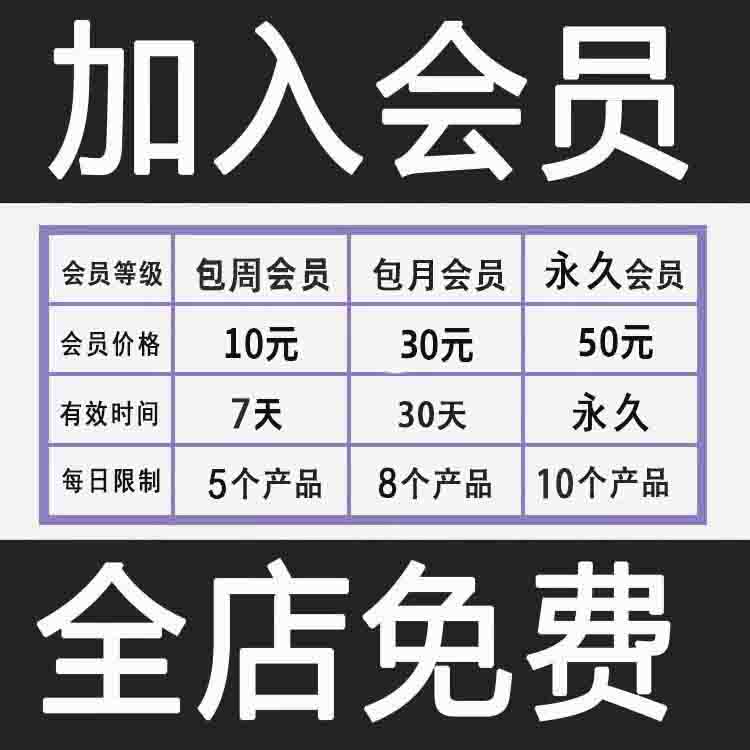 会员VIP全店免费下载 手抄报模板字体海报PSD笔刷AI设计ppt素材