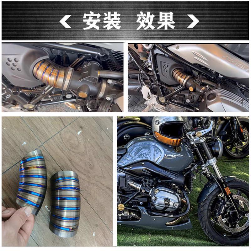 r铁防 装饰拿烫纹 纹ninet焊接进气口摩托车 者罩攀爬鱼鳞不锈钢