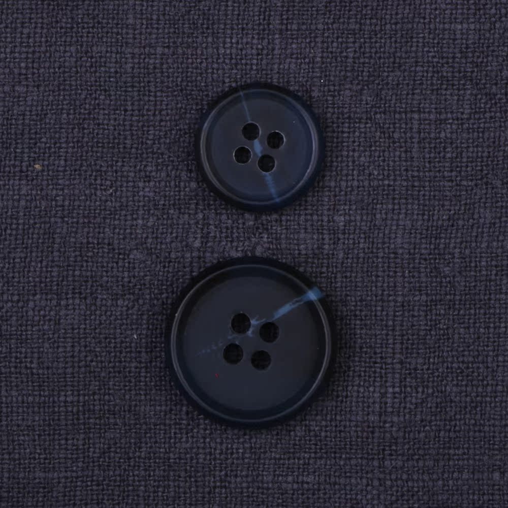 深蓝色树脂纽扣 四眼纽扣搭配西服 毛衣 外套 大衣纽扣 nocen纽扣