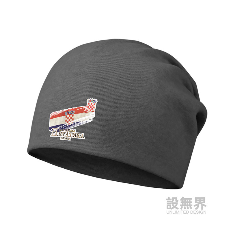 克罗地亚国旗标志国家薄款棉帽男女帽子保暖包头帽秋0010设 无界
