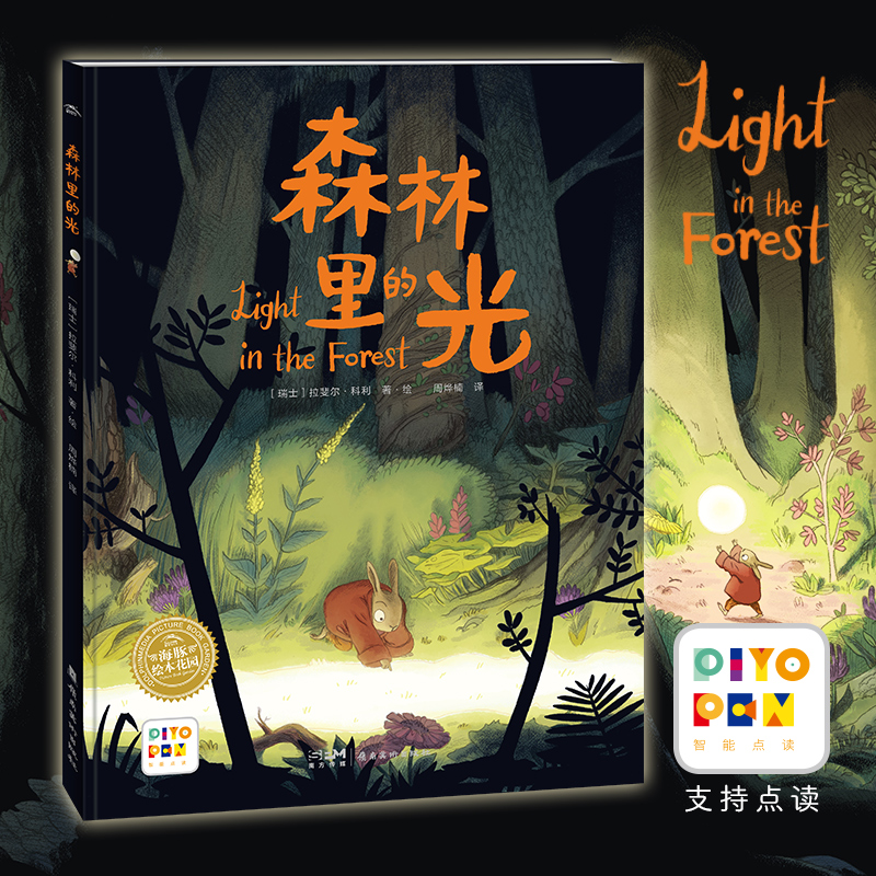 森林里的光精装点读版海豚绘本花园引导孩子直面黑暗和恐惧在逆境中成长蜕变宝宝睡前故事图画书