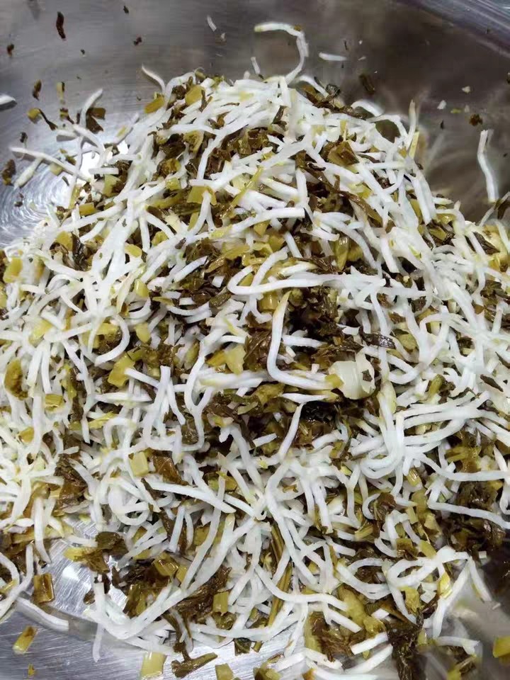 贵州毕节特产芥菜 黔西水盐菜 酸盐菜 大头菜叶子酸菜拌盐菜丝1斤