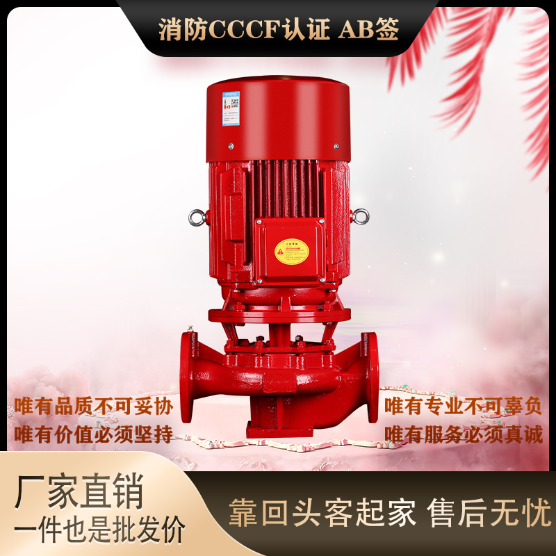 XBD消防泵自喷淋泵室内外消火栓增压稳压设备管道长轴轴流泵CCCF
