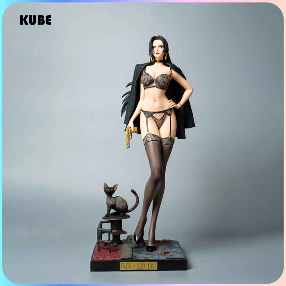 kube酷比二次元海贼王女帝波雅汉库克西装内衣性感美女手办50cm高