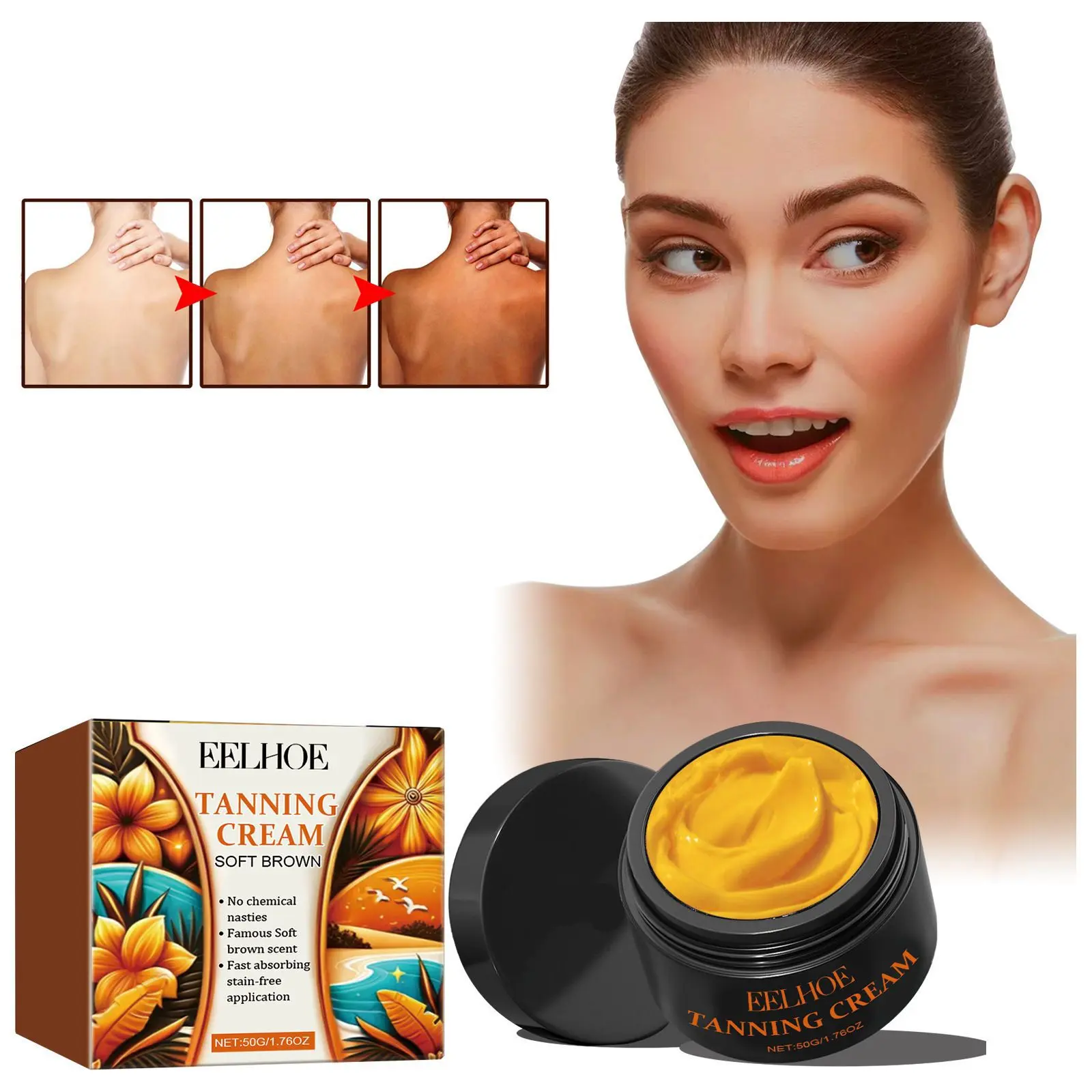 Tanning Cream Outdoor Beach Sunbathing Tanning Wheat Bronze