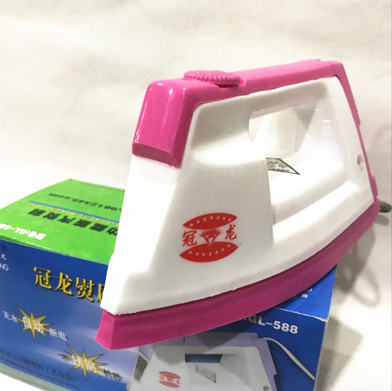 Ưu đãi đặc biệt 冠龙 小气 -Pink (Nhựa) Bàn ủi hơi nước bằng sắt - Điện sắt bàn ủi quần áo