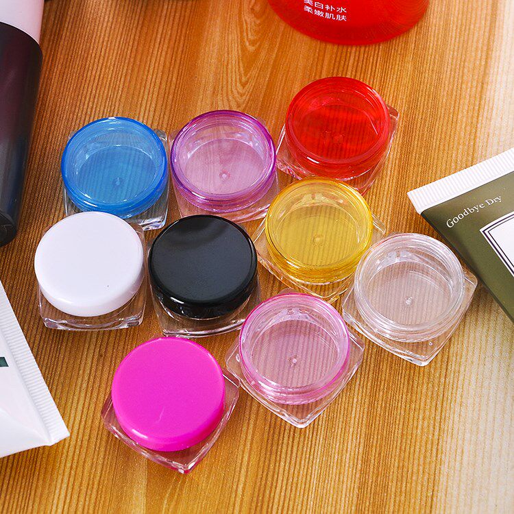 方底试用装小样瓶 膏霜盒 面霜盒眼影粉底彩妆分装瓶试用装霜膏瓶