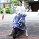 Xe máy điện phía trước kính chắn gió mưa tấm nhựa HD trong suốt dày PVC gấp xe đạp - Kính chắn gió trước xe gắn máy