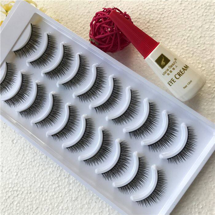 一条包邮假睫毛自然纤长款浓密自然裸妆舞台妆眼捷毛1对送胶水