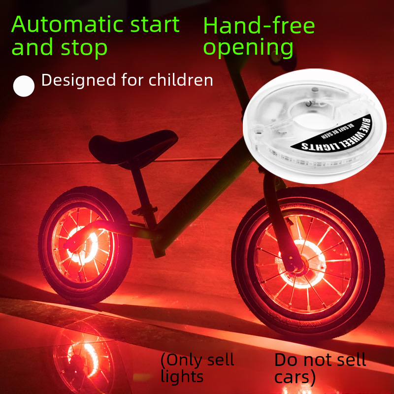 WIMBIKE Children's Balance Bike Flower Drum Light Bicycle Wind Fire Wheel Sliding Step Light USB Charging Intelligent Automatic