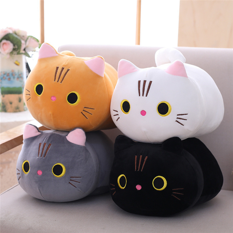 Cross border Cute Soft Cat Plush Doll Soft Cat Plush Toy Sleeping Pillow Cloth Doll Doll