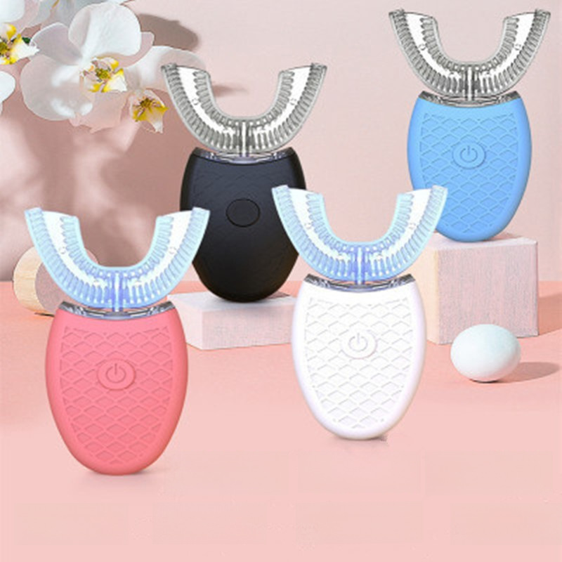 Cross-border U-type dental beautifier, portable cold light tooth cleaner, ultrasonic tooth cleaner, children's voice electric toothbrush