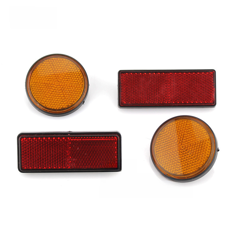 Motorcycle reflector reflector plate, scooter electric car reflector, handsome guy left and right decorative board