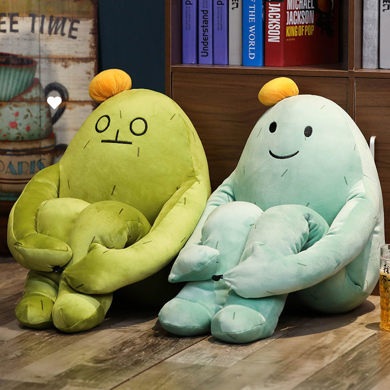 Korean cactus doll tied pillow girl heart doll ugly cute plush doll birthday