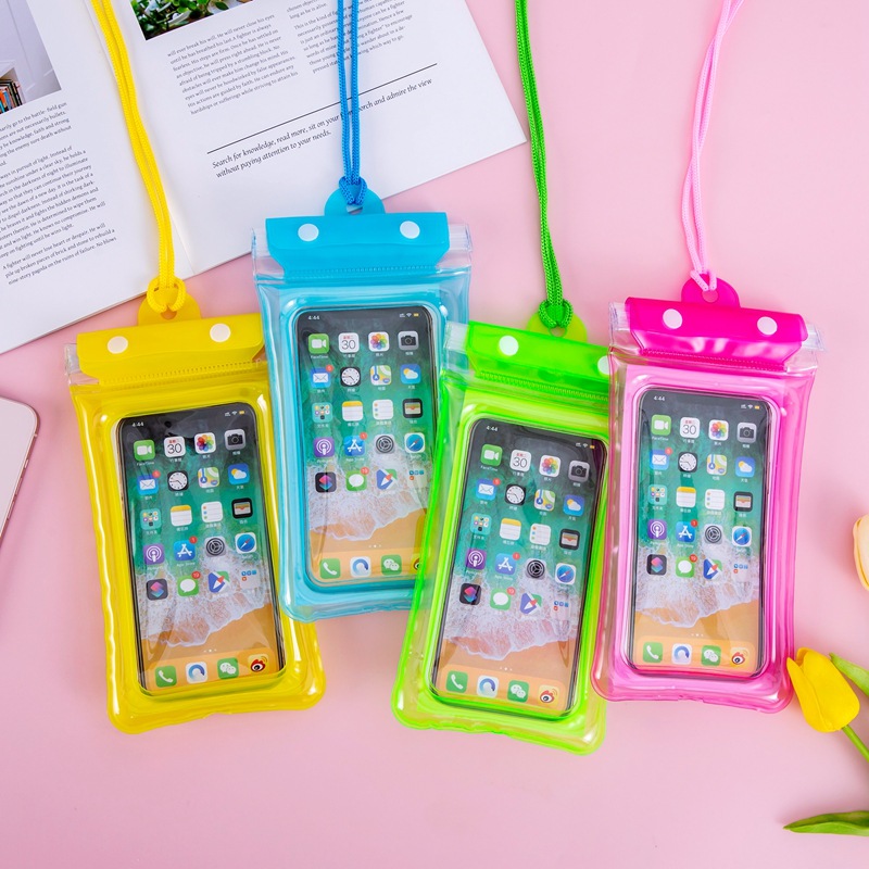 New transparent airbag mobile phone waterproof bag outdoor drifting touch screen inflatable mobile phone waterproof bag printing logo wholesale