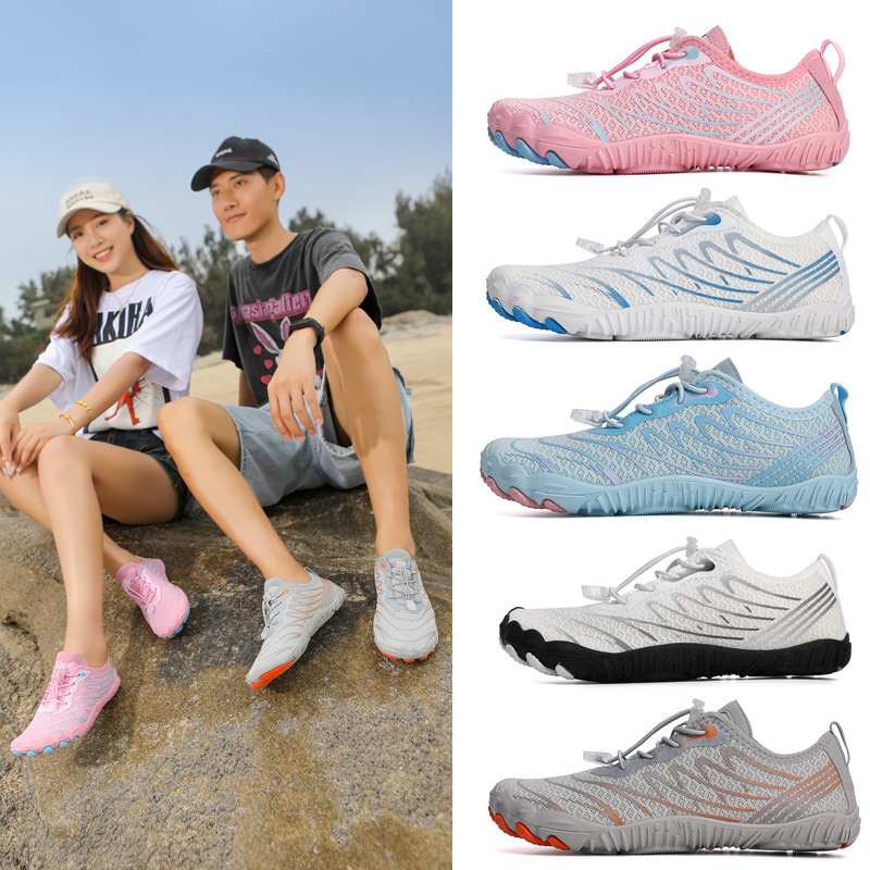 New outdoor five-finger barefoot shoes hiking shoes surfing drifting shoes swimming shoes men and women wading shoes beach shoes fishing shoes