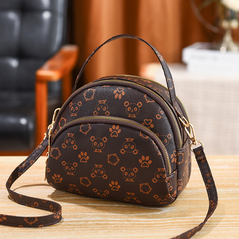 Middle-aged mother bag 2024 new fashionable and versatile single-shoulder multi-layer crossbody three-layer women's bag small bag one-piece shipping