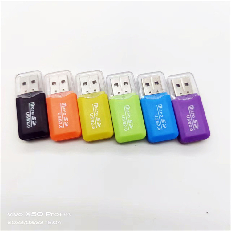 Mini Cool Card Reader microSD/TF Card/Mobile Memory Card USB High Speed 2.0 Short Version Card Reader