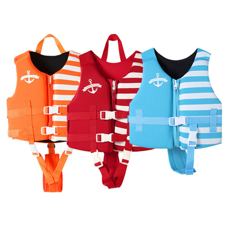 New high-end children's life jackets, professional buoyancy jackets, fashionable buoyancy vests for boys and girls, snorkeling, swimming, and drifting