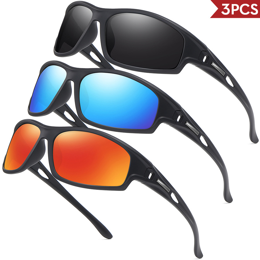 New Amazon cross-border polarized sunglasses for men and women outdoor sports riding and driving colorful night vision sunglasses