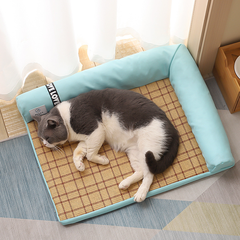 Manufacturer direct sales summer cat kennel mat mat mat mat pet bed removable washable non-stick hair pet supplies one-piece shipping