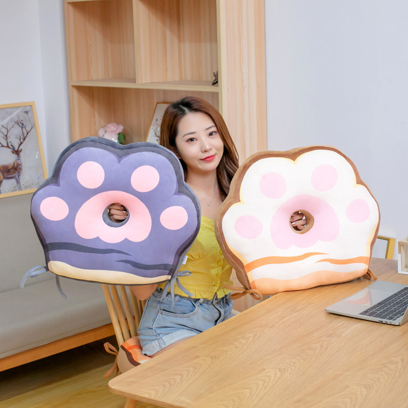 Cat chair cushion cat claw seat cushion plush toy office cushion car sofa cushion pillow bay window cushion