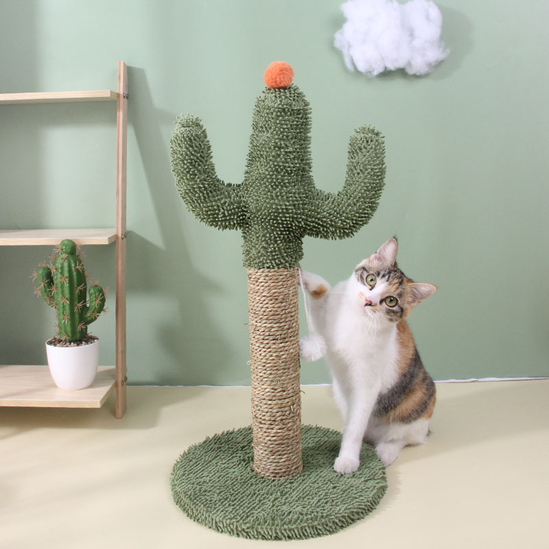 New sisal cactus cat crawling frame cat scratching board cat scratching column cat nest cat jumping platform tree factory direct cat toys