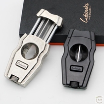 Ski Scissors Portable Rubin Lubinski Cigar Cut V Mouth Spring With Hole Instrumental Cigar Drill