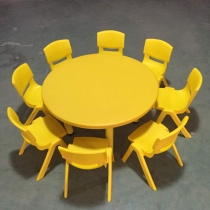 Kindergarten Special Table And Chairs Children Plastic Round Table Can Lift Four Color Optional Baby Table Learning Drawing Table