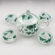 Crystal Home Decorative Pendulum Pieces of Handicraft Book House Furnishing with Feng Shui Birthday Teapot