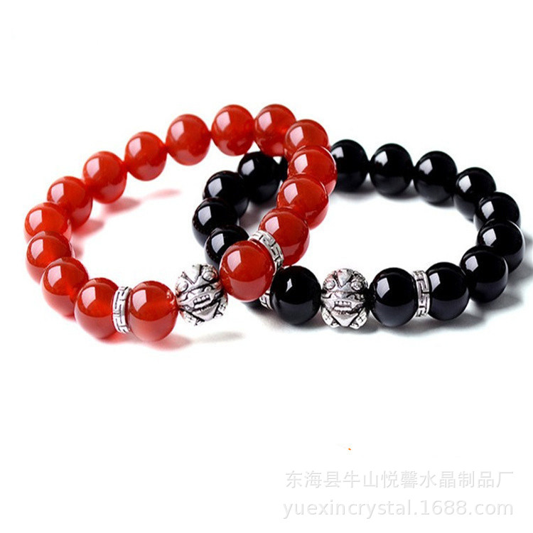 Gems of Light — Premium Black Obsidian Bracelet