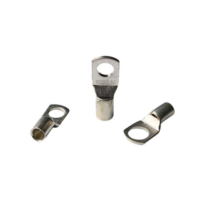 铜线耳SC25-8 窥口铜接线端子端头紫铜镀锡铜鼻子 短鼻子 A级国标