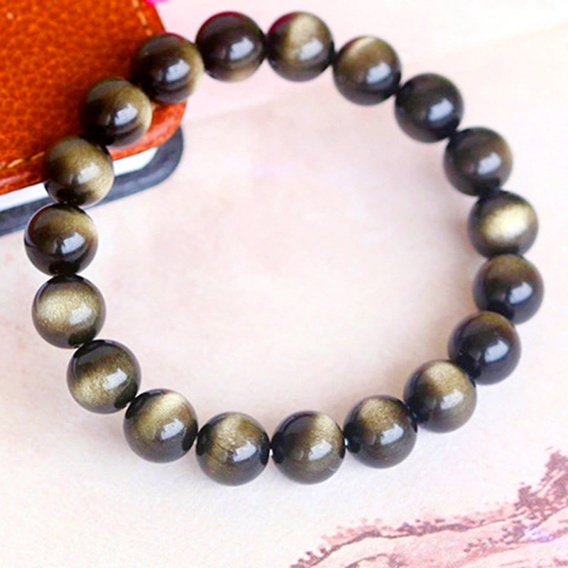 Gold Obsidian Bracelet