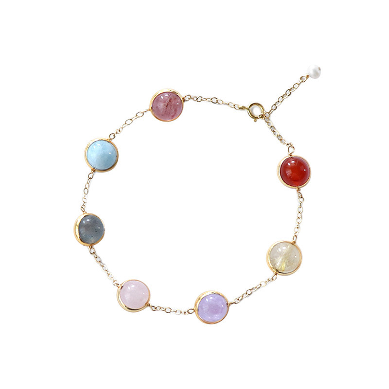 Nature's Art — Raw Rose Quartz Bracelet