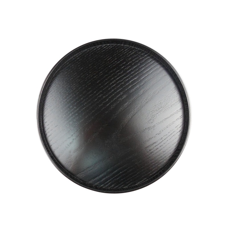 厂家直销圆形木质托盘实木茶水杯托盘茶盘家用水果面包盘酒店餐盘