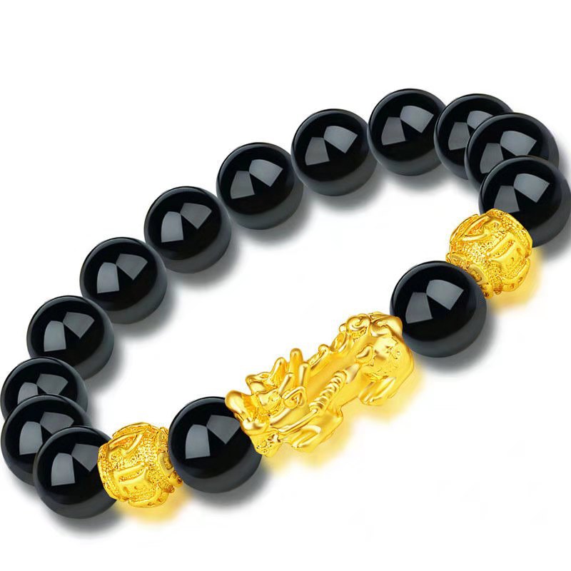 Earth's Treasure — Natural Black Obsidian Bracelet