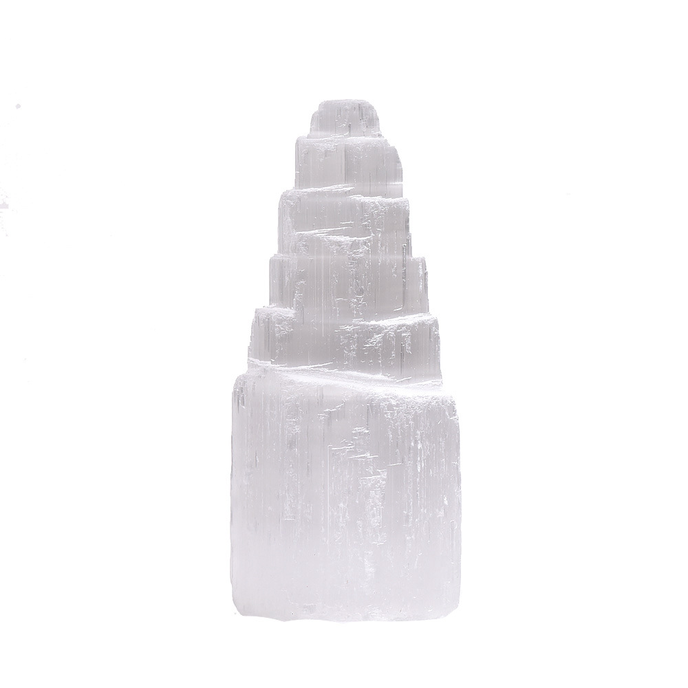 Nature's Art — Raw Selenite Pyramid