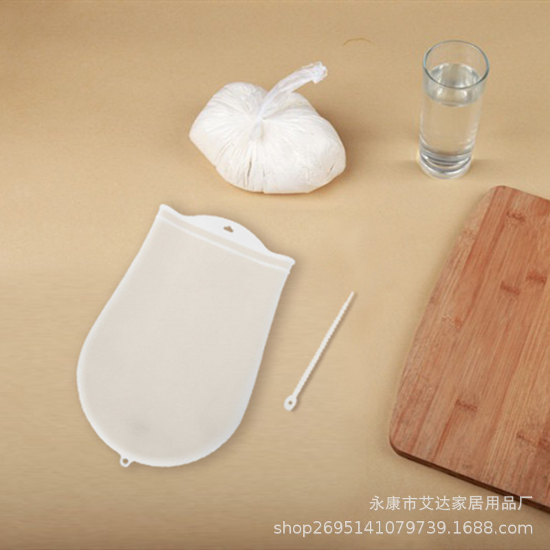 食品级硅胶揉面袋和面袋保鲜醒面袋6斤3斤配扎带厨房烘培支持代发