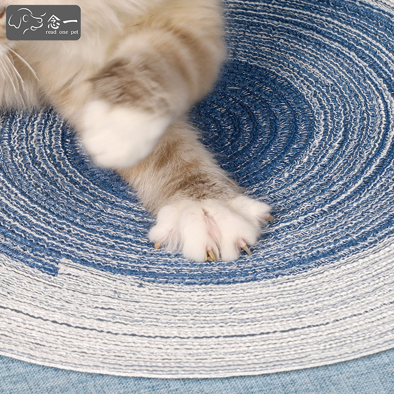 2020宠物用品新款猫爪板手工编制苎麻垫猫咪磨爪垫  夏季猫咪垫子