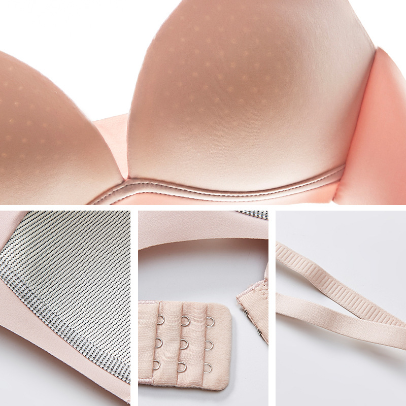 跨境无钢圈薄款洞洞杯聚拢性感内衣光面轻薄透气无痕少女新款文胸