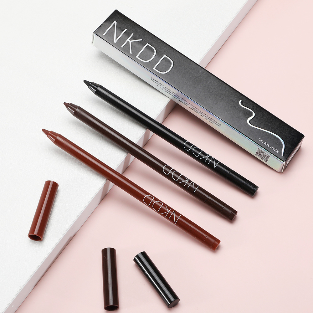 妮可叮叮立体旋转眼线胶笔眼液笔不晕染防水网红女棕色初学者新手