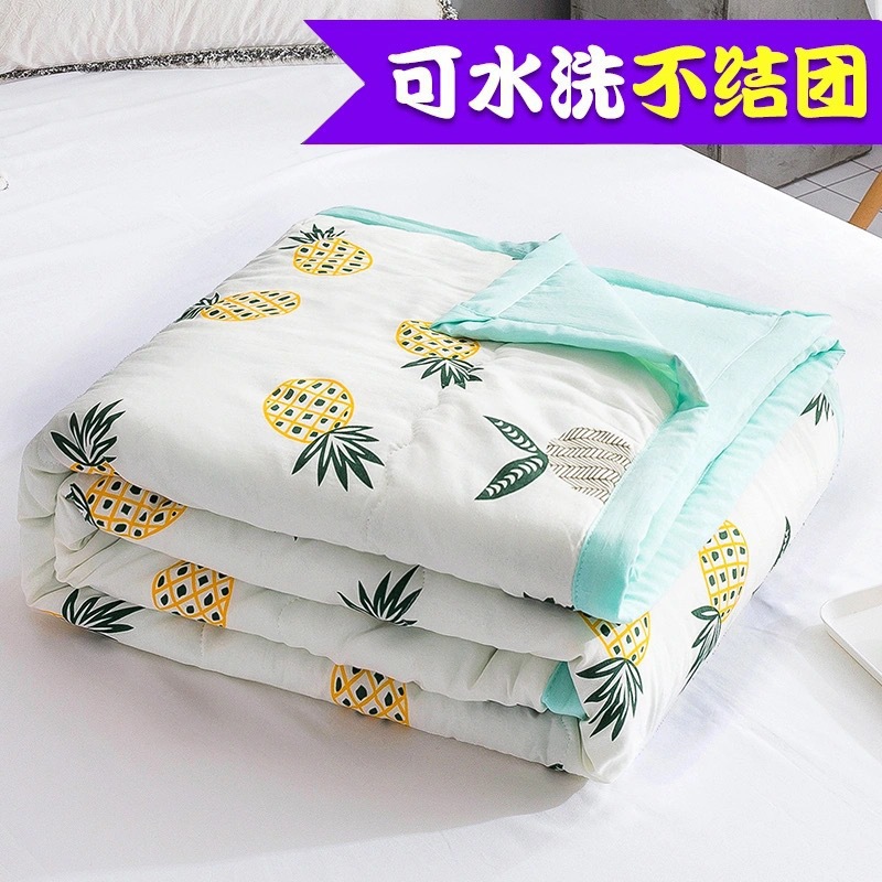 【厂家直供】水洗棉空调被可水洗夏凉被春秋被礼品被宿双人被