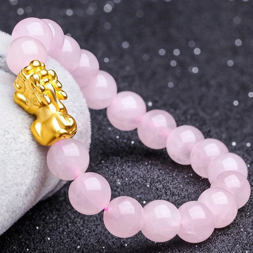 Gems of Light — Premium Rose Quartz Bracelet