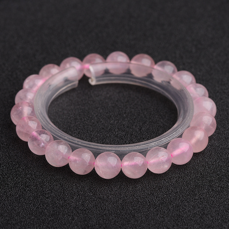 Nature's Art — Raw Rose Quartz Bracelet