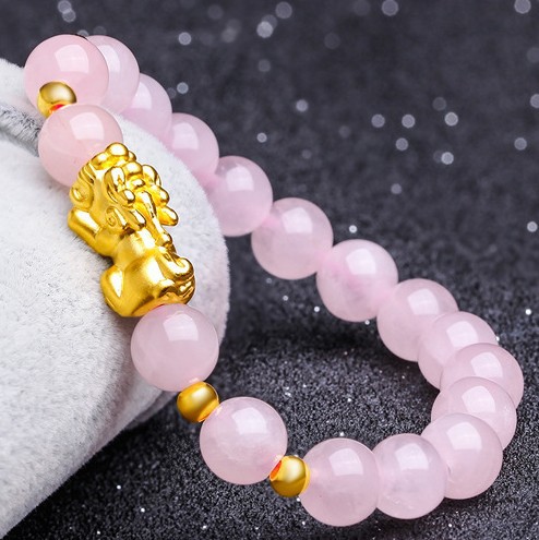 Gems of Light — Premium Rose Quartz Bracelet