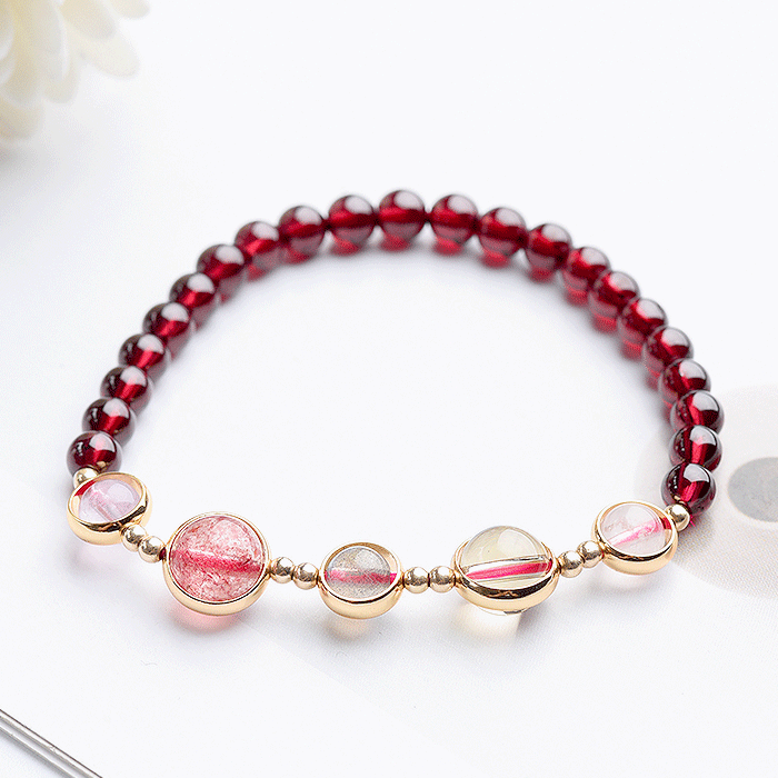 Nature's Art — Raw Moonstone Bracelet